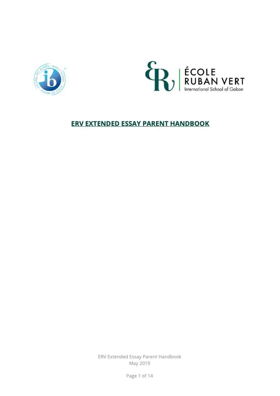 Extended essay format 2021 image
